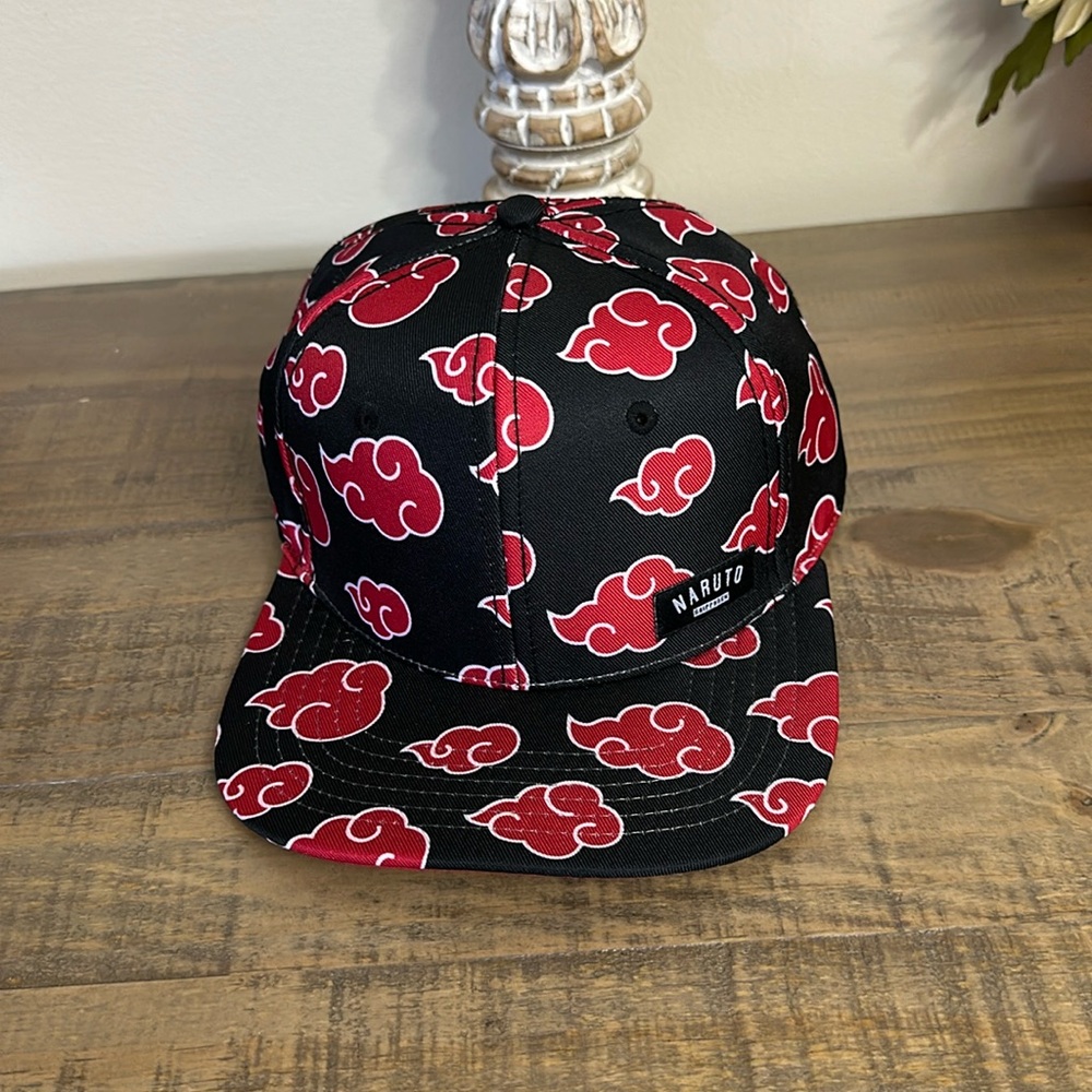 NWT Naruto Snap Back Red and Black
